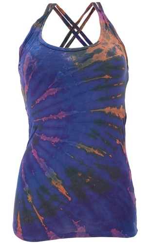 Sommerliches batik yoga top - sommerliches,
