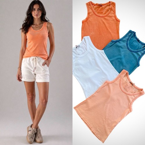 Damen tanktop top - , blau