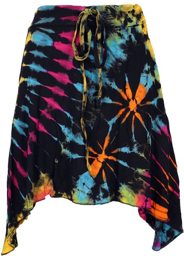 Batik hippie minirock - batik, boho