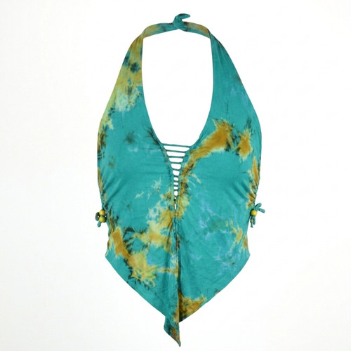 Batik halterneck top damen - batik,